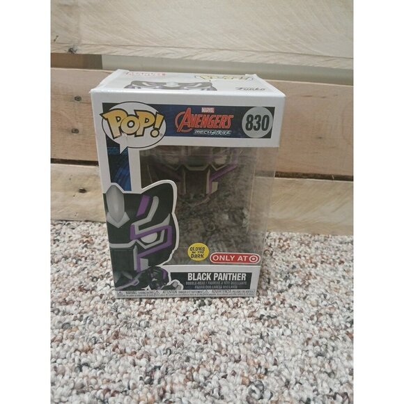Funko Pop Marvel Avengers Mech Strike #830 Black Panther Target Exclusive WR2 - Picture 1 of 4